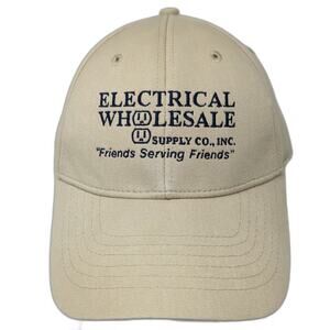 KC Caps Electrical Wholesale Supply Co Inc Beige Baseball Cap M Hat Fitted